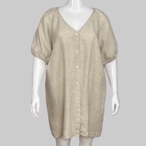 Wilfred short sleeve linen dress